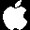 Apple-logo linksboven op menubalk